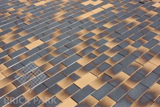 Клинкерная брусчатка ABC-Klinkergruppe Lederfarben black 200x100x45