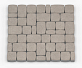 Тротуарная плитка Каменный век Классико Stone Base Коричнево-оранжевый 57×115×60