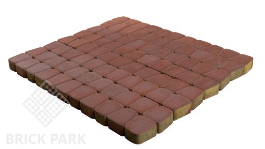 Бетонная брусчатка БРАЕР Классико круговая винный