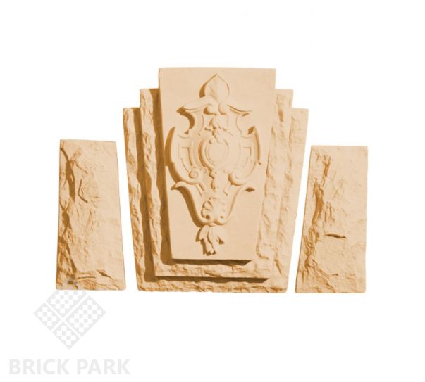 Фасадный замковый камень Идеальный камень №1 бежевый