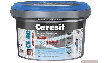 Затирка цементная для швов Ceresit CE 40 Aquastatic серая 2 кг