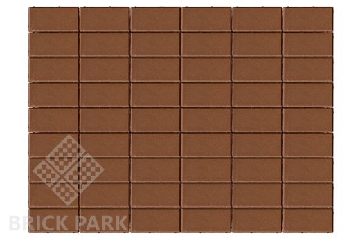 Бетонная брусчатка БРАЕР Прямоугольник Коричневый 200x100x60