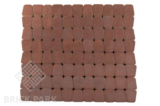 Бетонная брусчатка БРАЕР Классико круговая винный