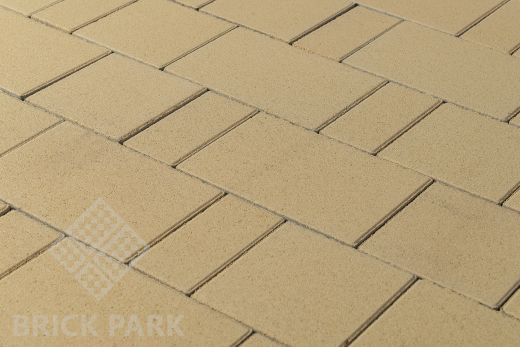 Бетонная брусчатка БРАЕР Старый город Ландхаус песочный 160x160x80