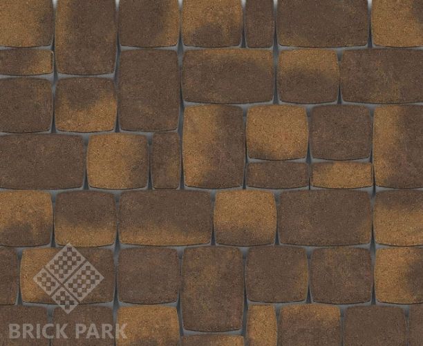 Тротуарная плитка Каменный век Классико Color Mix Желто-коричневый 172×115×60