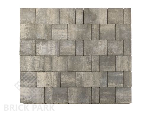 Бетонная брусчатка БРАЕР Старый город Ландхаус Color Mix Тип 7 / Туман 80x160x60