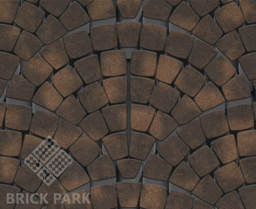 Тротуарная плитка Каменный век Классико Ориджинал Color Mix Желто-коричневый 115×115×60