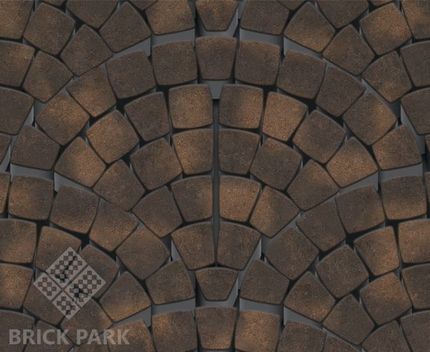 Тротуарная плитка Каменный век Классико Ориджинал Color Mix Желто-коричневый 115×115×60