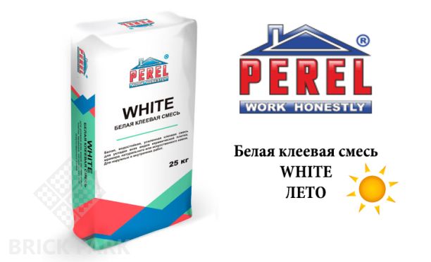 Клеевая смесь Perel White белый