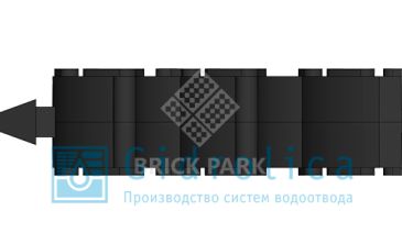 Модуль грязезащитный Gidrolica Step Protect резиновый