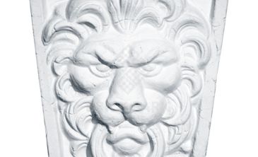 Фасадный замковый камень Идеальный камень "Лев" белый