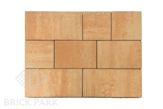 Бетонная брусчатка БРАЕР Триада Color Mix Тип28 Сахара 450x300x60