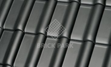 Керамическая черепица Roben MONZAplus Schiefergrau (Антрацитовый, серый) 