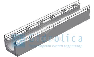 BGU-Z Универсальный лоток DN100, № 0, с оцинкованной насадкой, без уклона