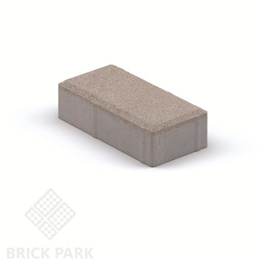 Тротуарная плитка Каменный век Кирпичик Color Mix Коричнево-оранжевый 200×100×40