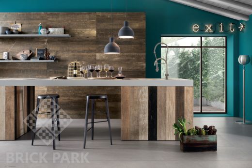Керамогранит Italgraniti Scrapwood Fire 15x90