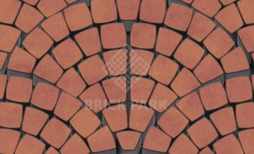 Тротуарная плитка Каменный век Классико Ориджинал Color Mix Вишнево-оранжевый 115×115×60