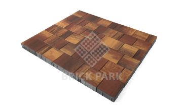 Бетонная брусчатка БРАЕР Старый город Ландхаус Color Mix Тип 3 / Мальва 80x160x60, фото