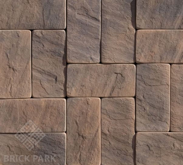 Тротуарная брусчатка Идеальный камень Мюнхен 2 коричневый