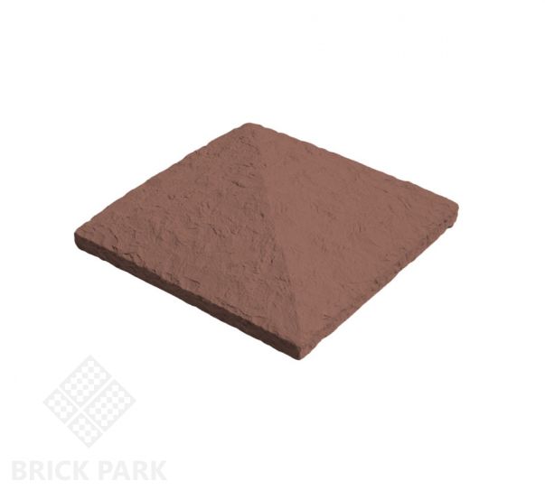 Оголовок для столба Идеальный камень 57,5x57,5x11,5 коричневый