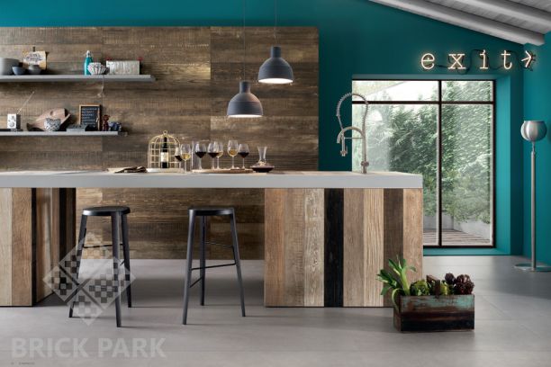 Керамогранит Italgraniti Scrapwood Fire 20x120