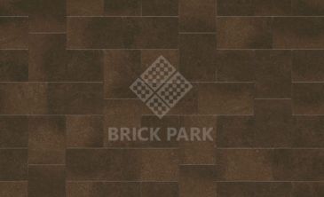 Тротуарная плитка Каменный век Бельпассо Премио Color Mix Коричнево-черный 150×150×60