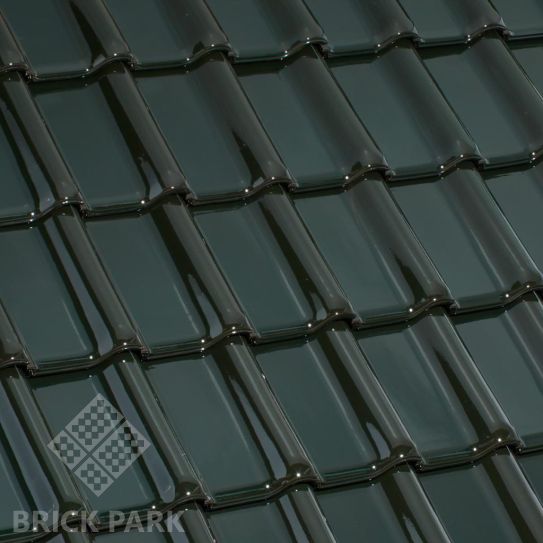 Черепица керамическая Laumans TIEFA XL TOP Высококачественная глазурь nr.121 malachitgrun