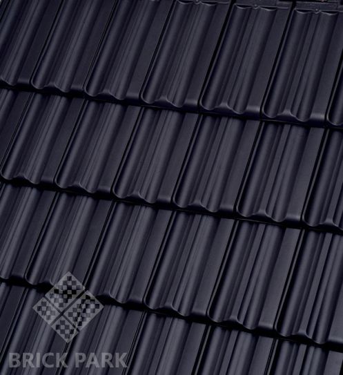 Керамическая черепица Roben ELSASS Anthrazit (Антрацит, ангоб)
