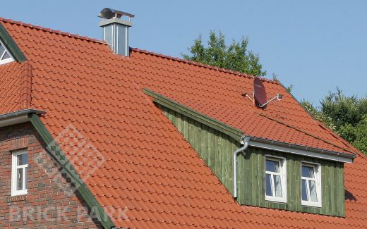 Керамическая черепица Roben BORNHOLM Kupfer-rotbraun (Медный красно-коричневый)