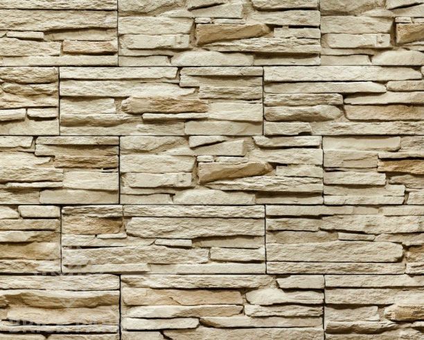 Декоративный камень Bergstone Рустик светло-бежевый 01 (Угловой)