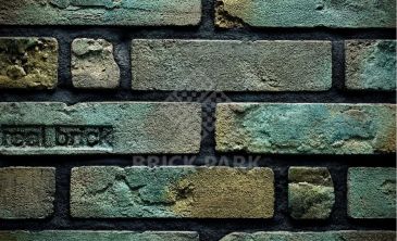 Кирпич ручной формовки Real Brick КР/0,5ПФ RB бирюзовый