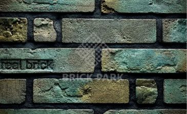 Кирпич ручной формовки Real Brick КР/0,5ПФ RB бирюзовый