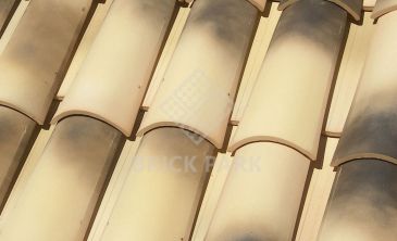 Черепица La Escandella Curved Roof Tile T5 WHITE Flamed Red