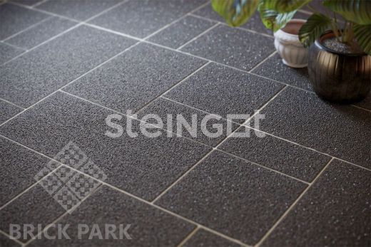 Тротуарная плитка Мюнхен Угольный гранит (Stella Nera) 60 мм