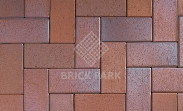 Клинкерная брусчатка ABC-Klinkergruppe Eisenschmelz-bunt-geflammt 200х100х52