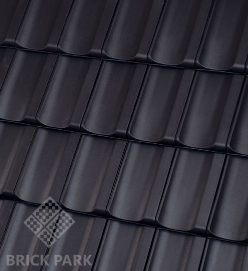 Керамическая черепица Roben RHEINLAND Anthrazit (Антрацит, ангоб)