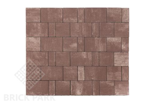 Бетонная брусчатка БРАЕР Старый город Ландхаус Color Mix 19 Эверест 160x160x60