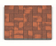 Тротуарная плитка Каменный век Кирпичик Color Mix Коричнево-оранжевый 200×100×60