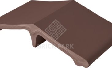 Колпаки на забор King Klinker Коричневый 445x250x90