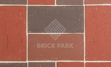 Клинкерная брусчатка Roben Pflasterklinker SEMPIONE rot-buntgeflammt 59