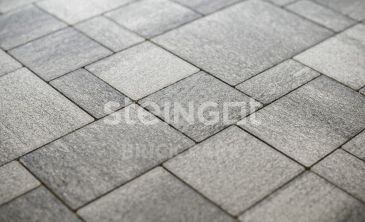 Тротуарная плитка Бавария Серебристый камень (Stein Silver) 60 мм