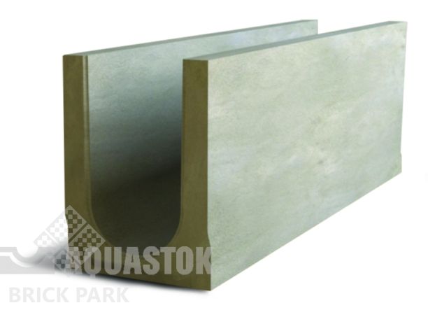 Лоток водоотводный бетонный ЛВБ Norma 150 №10/0 без уклона