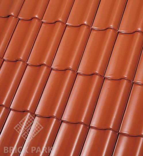 Керамическая черепица Roben BORNHOLM Kupfer-rotbraun (Медный красно-коричневый)