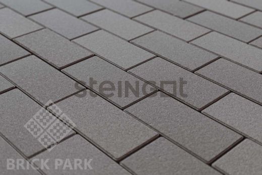 Тротуарная плитка Прямоугольник 200*100*60 Серый (полный прокрас, минифаска)