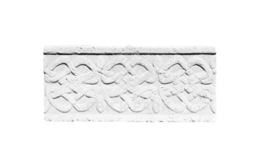 Фасадный карниз Идеальный камень "Орнамент" 1 линейный белый