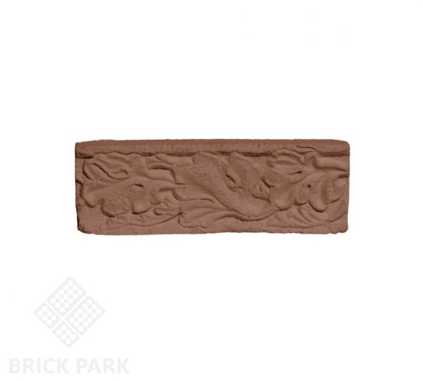 Фасадный карниз Идеальный камень "Барокко" линейный коричневый