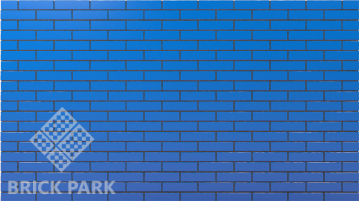 Кирпич глазурованный голубой NF