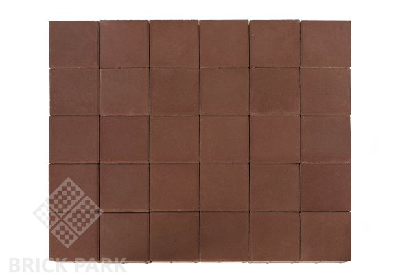 Бетонная брусчатка БРАЕР Лувр Коричневый 200x200x60