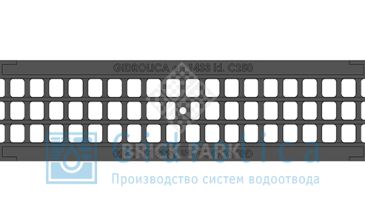 Решетка водоприемная Gidrolica Standart РВ -10.13,6.50 ячеистая чугунная ВЧ, кл. С250
