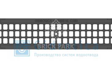 Решетка водоприемная Gidrolica Standart РВ -10.13,6.50 ячеистая чугунная ВЧ, кл. С250